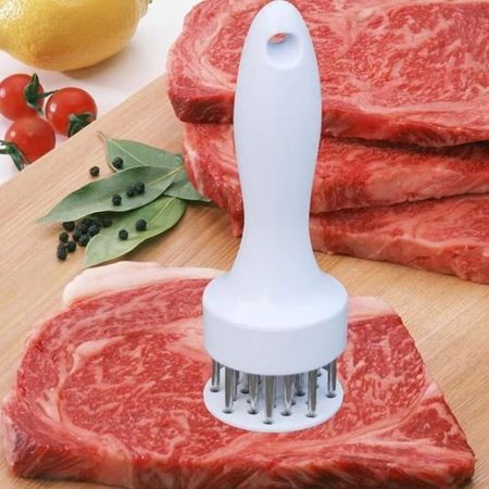 Quick tenderization of beef and pork chops